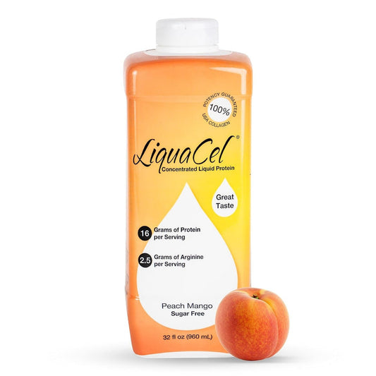LiquaCel Concentrated Liquid Protein Supplement, Peach Mango, 32 oz - GH-87-Single - LL Medico