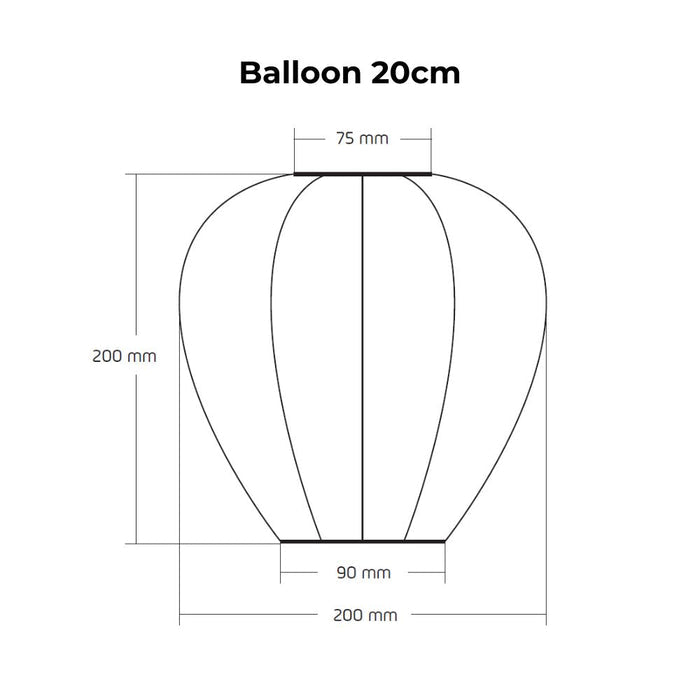 Lumiz Outdoor LED Solar Lantern - Balloon 20cm