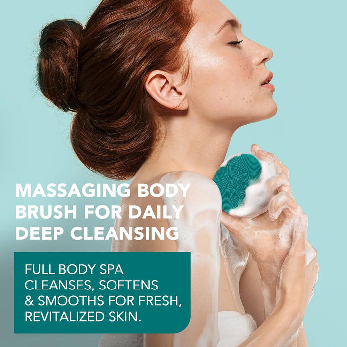 LUNA 4 body Massaging Body Brush, Evergreen