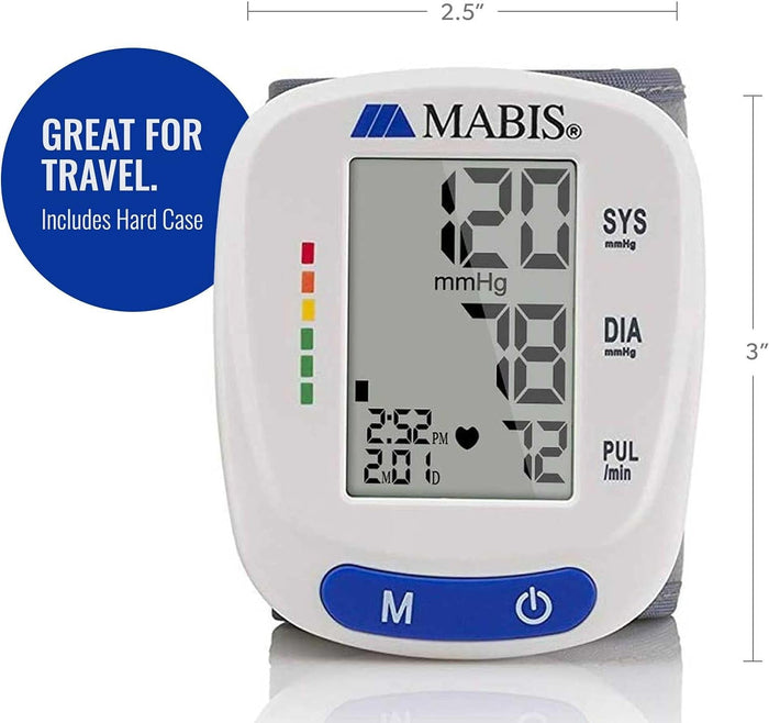 Mabis Digital Wrist Blood Pressure Monitor, Adult Cuff - 04-615-001-Single - LL Medico