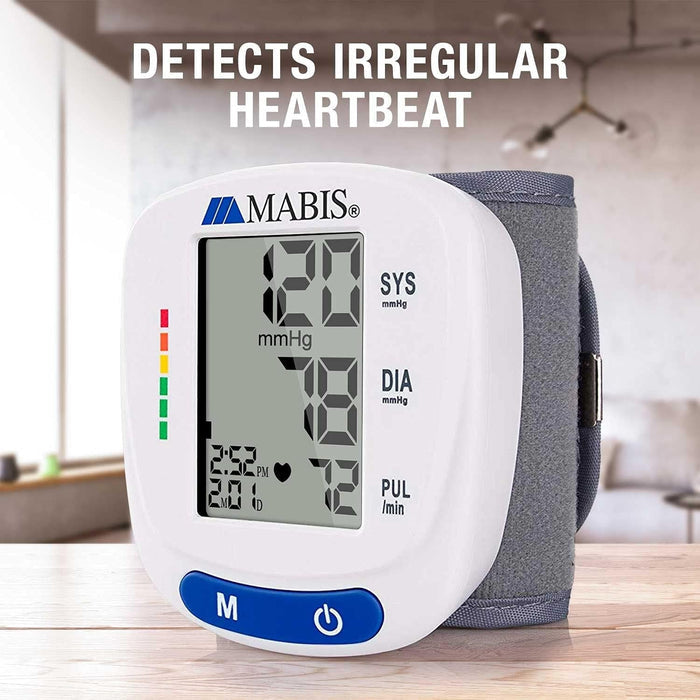Mabis Digital Wrist Blood Pressure Monitor, Adult Cuff - 04-615-001-Single - LL Medico