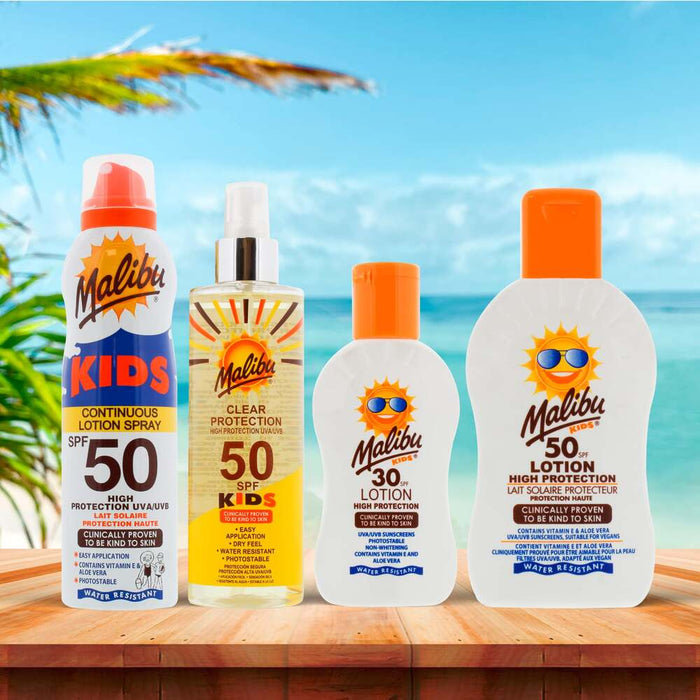 Malibu Kids Continuous Sunscreen Lotion Spray SPF 50 - 175ml, Sunscreen