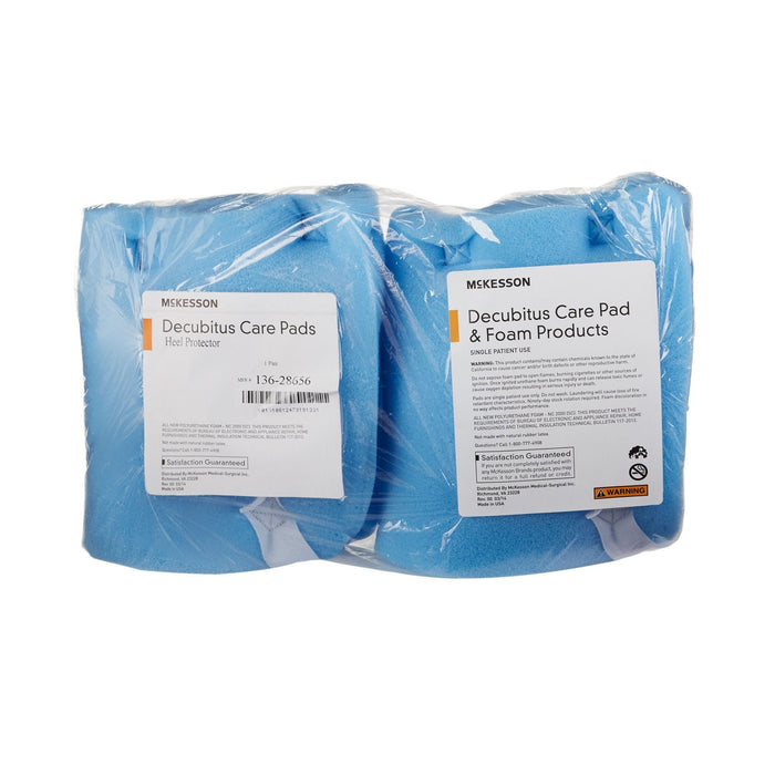 McKesson Decubitus Care Heel Protector Pads, Foam, Blue, Pair - 136-28656-Pair - LL Medico