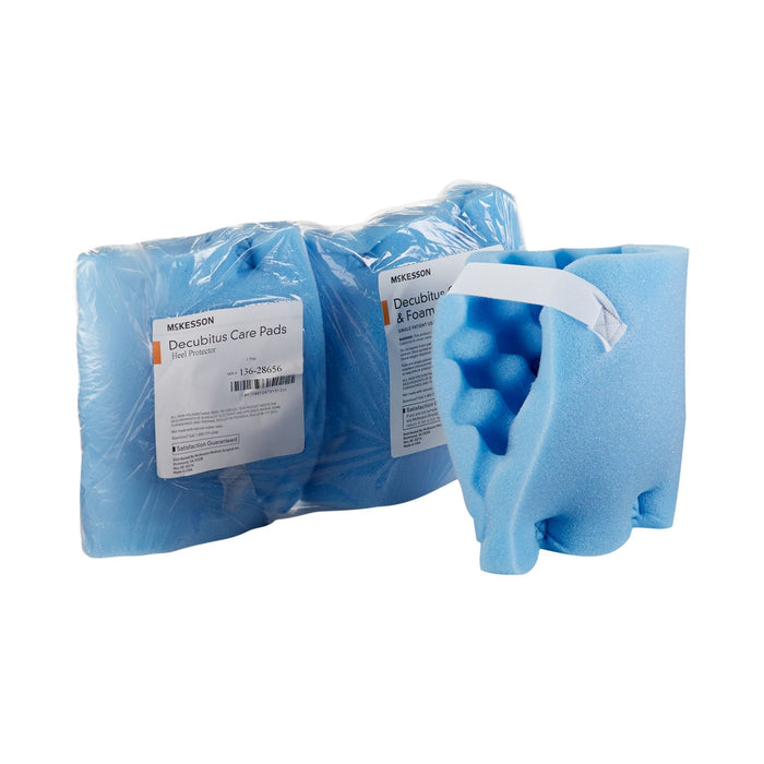McKesson Decubitus Care Heel Protector Pads, Foam, Blue, Pair - 136-28656-Pair - LL Medico