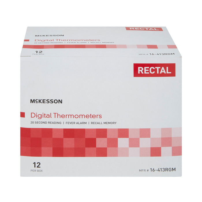 McKesson Digital Stick Thermometer, Rectal - 16-413RGM-Single - LL Medico