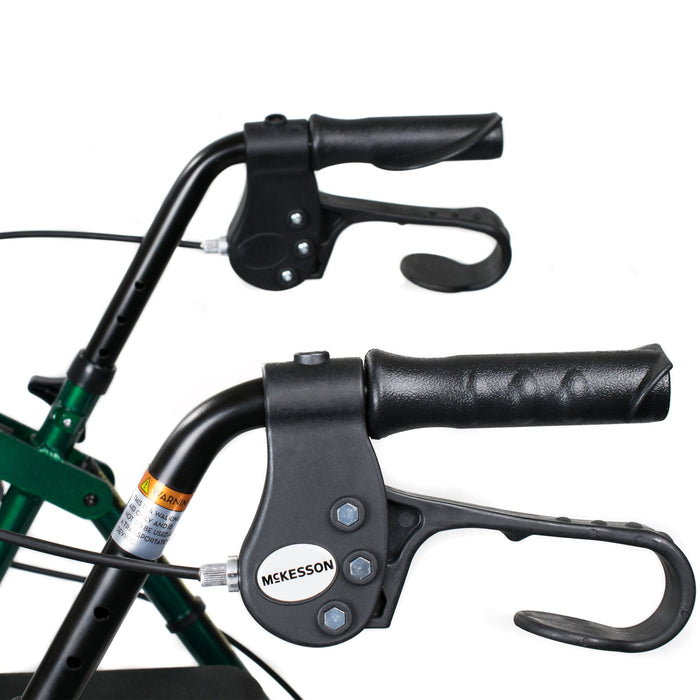 McKesson Lightweight 4 Wheel Rollator Walker, Green - 146-R726GR - LL Medico