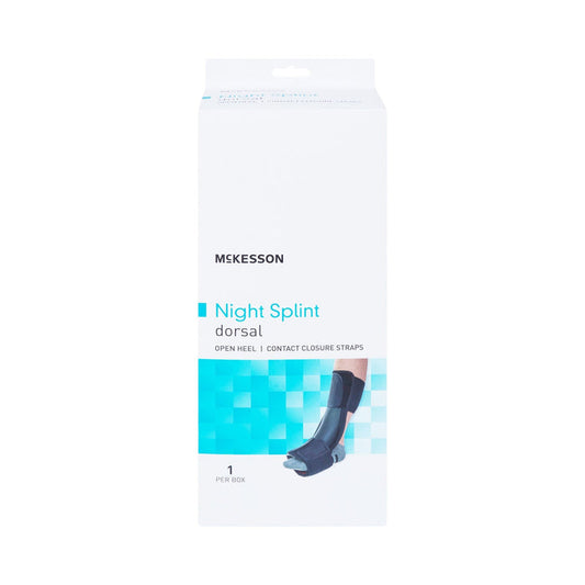 McKesson Night Splint Dorsal, Open Heel, Contact Closure Straps - 155-14040S-M-Single - LL Medico