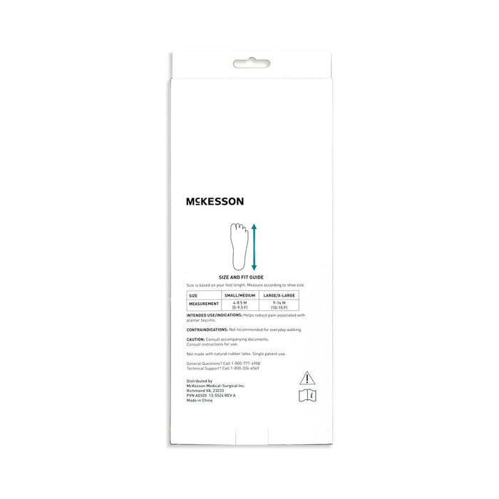 McKesson Night Splint Dorsal, Open Heel, Contact Closure Straps - 155-14040S-M-Single - LL Medico