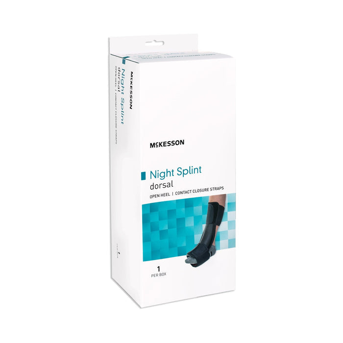 McKesson Night Splint Dorsal, Open Heel, Contact Closure Straps - 155-14040S-M-Single - LL Medico