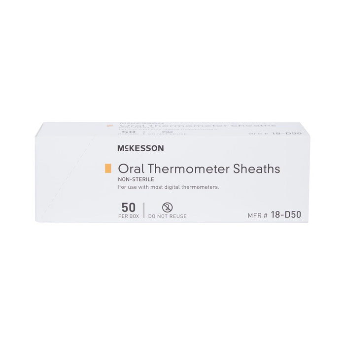 McKesson Oral Thermometer Probe Cover, 50 Count - 18-D50-Box - LL Medico