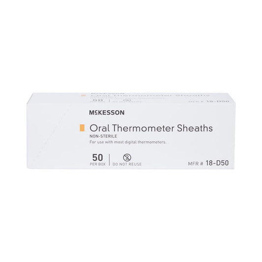 McKesson Oral Thermometer Probe Cover, 50 Count - 18-D50-Box - LL Medico