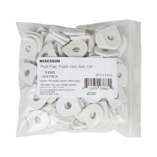 McKesson Pedi-Pad Foam Non-Adhesive Corn Pad, 1/8" - 98456-Pack - LL Medico