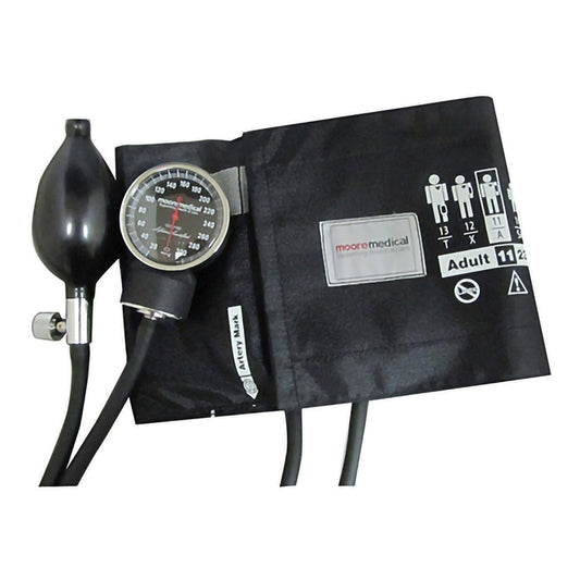 McKesson Premium Pocket Aneroid Sphygmomanometer, Adult Cuff, 23 - 40 cm - 768-11ABKMM-Single - LL Medico
