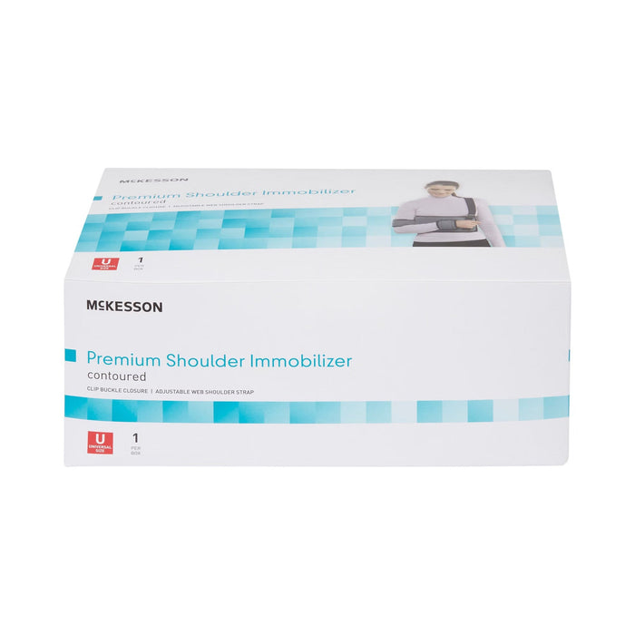 McKesson Premium Shoulder Immobilizer, Contoured, Universal Size - 155-79-84100C-Single - LL Medico
