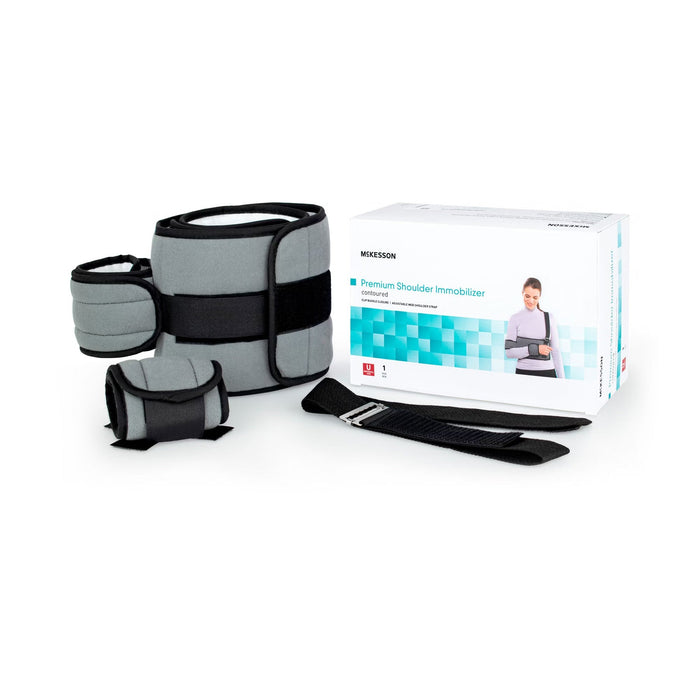 McKesson Premium Shoulder Immobilizer, Contoured, Universal Size - 155-79-84100C-Single - LL Medico