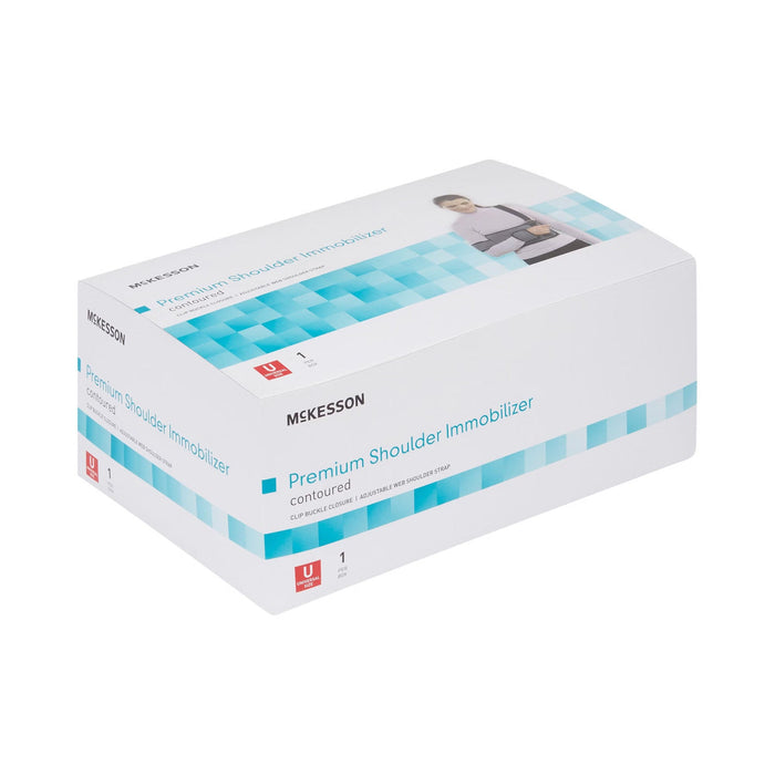 McKesson Premium Shoulder Immobilizer, Contoured, Universal Size - 155-79-84100C-Single - LL Medico
