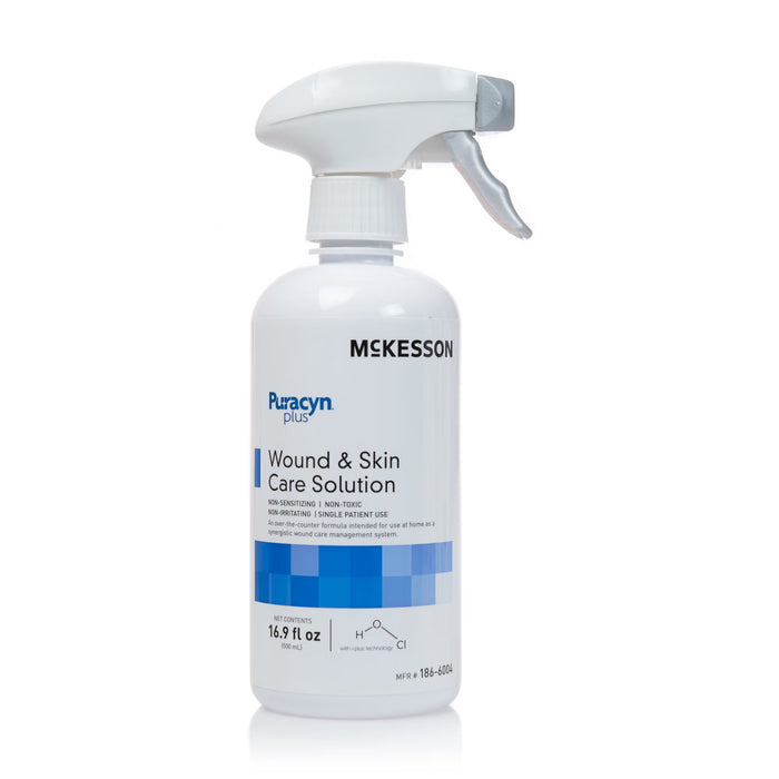 McKesson Puracyn Plus Wound & Skin Care Solution, Non-Sterile, 16.9 fl oz