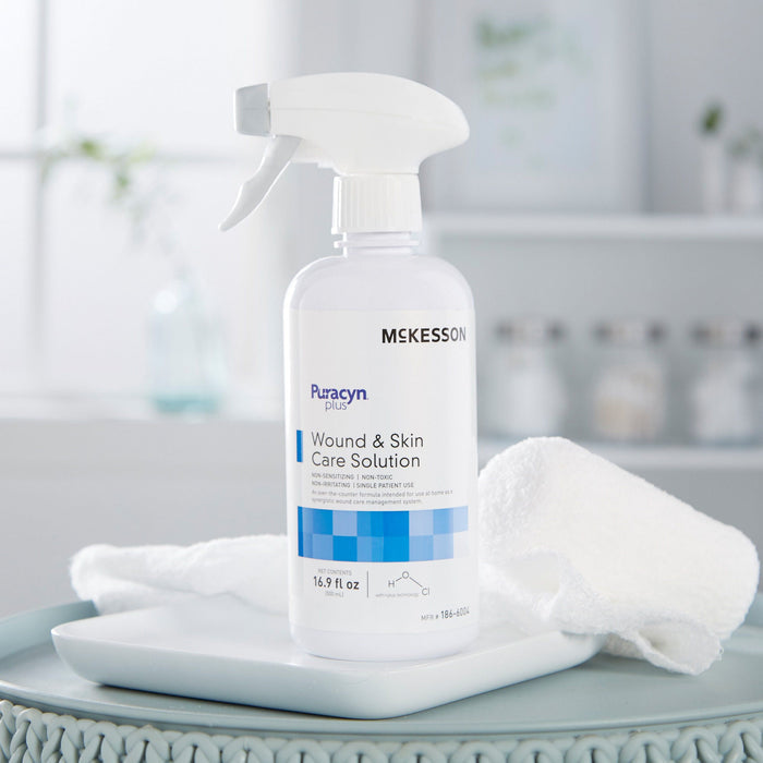 McKesson Puracyn Plus Wound & Skin Care Solution, 16.9 fl oz - 186-6004 - LL Medico