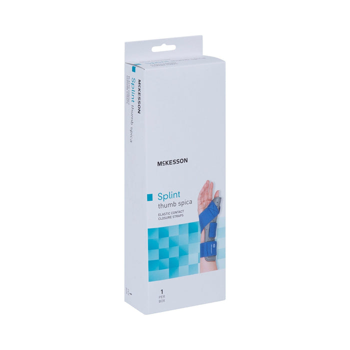 McKesson Thumb Spica Splint, Blue/Gray - 155-79-87114-Single - LL Medico