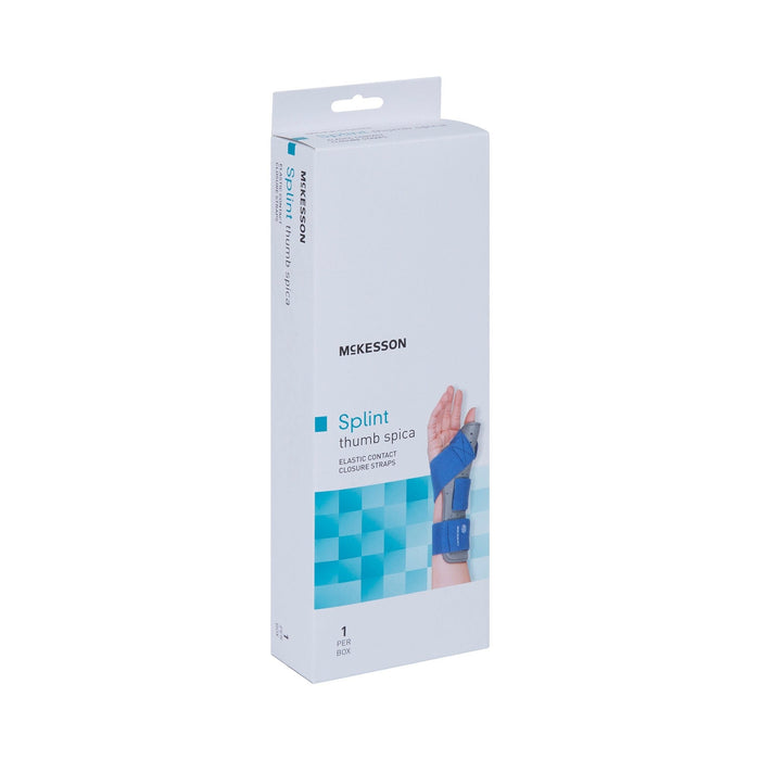 McKesson Thumb Spica Splint, Blue/Gray - 155-79-87113-Single - LL Medico
