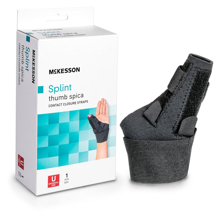 McKesson Thumb Spica Splint, Contact Closure Straps, Universal Size, 1 Count - 155-BH82710-Single - LL Medico