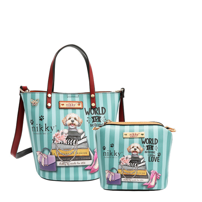 MEANT TO LOVE YOU  2PCS SMALL BUCKET BAG