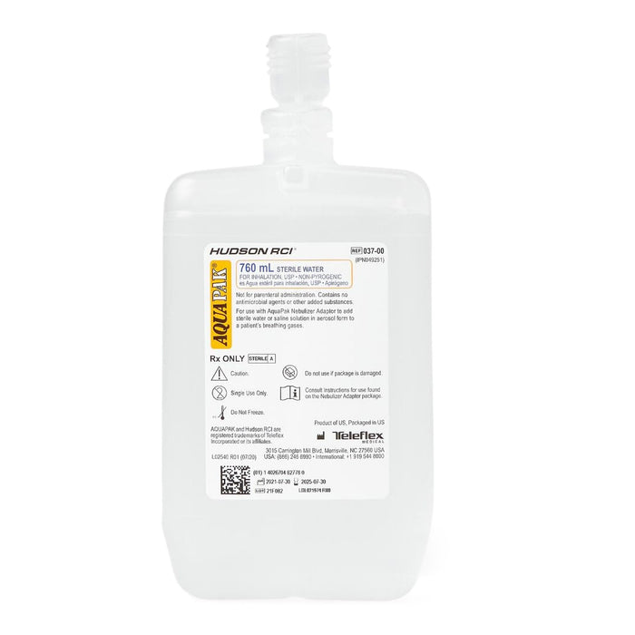 Medline Aquapak Prefilled Nebulizer with Sterile Water, 1000 mL - HUD03700-Single - LL Medico