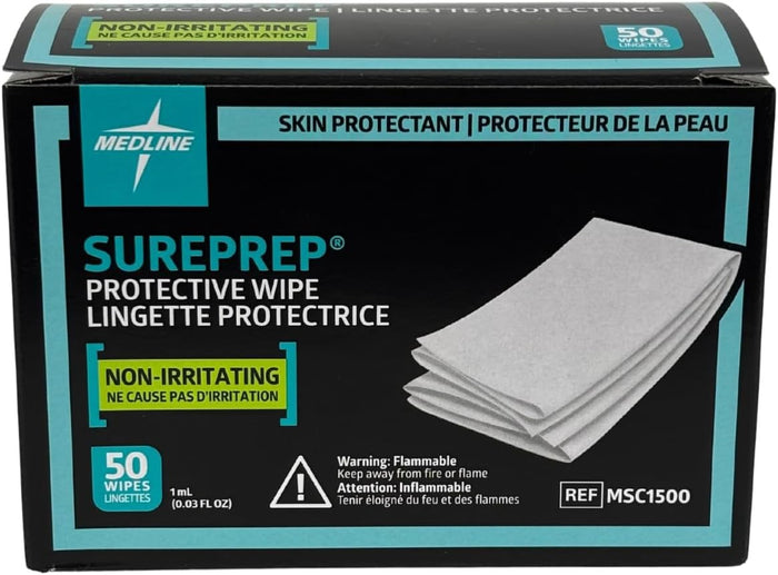 Medline SurePrep Skin Barrier Wipes