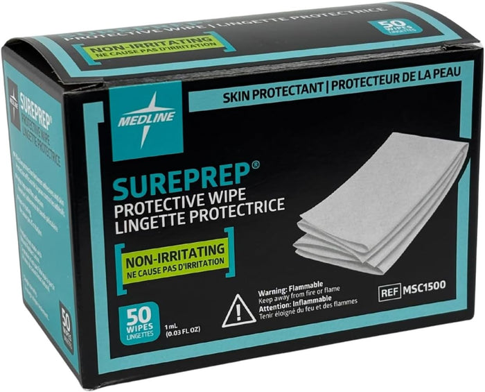 Medline SurePrep Skin Barrier Wipes