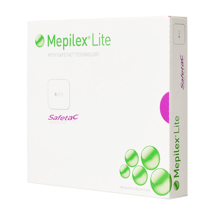 Molnlycke Mepilex Lite Soft Silicone Foam Dressing, 20 x 50 Centimeter