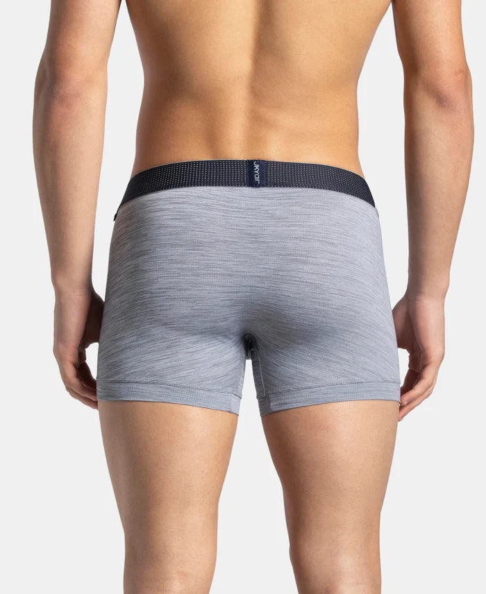 Microfiber Mesh Elastane Stretch Performance Trunk with StayDry Technology - Mid Grey