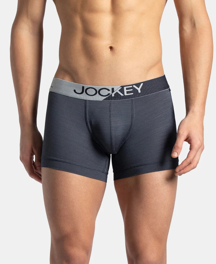 Microfiber Mesh Elastane Stretch Performance Trunk with StayDry Technology - True Navy