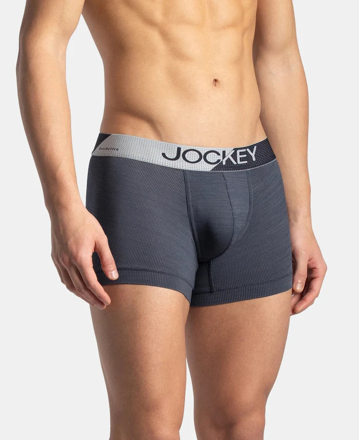 Microfiber Mesh Elastane Stretch Performance Trunk with StayDry Technology - True Navy