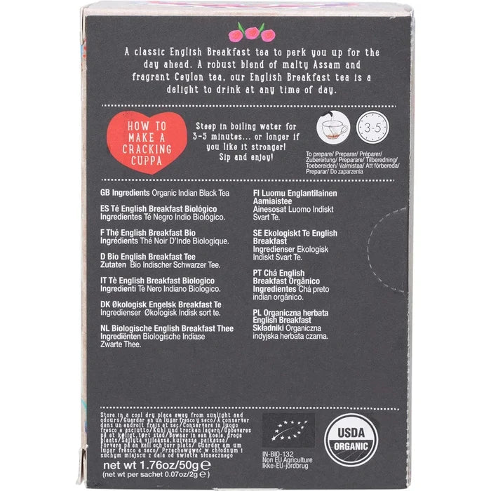 Ministry Of Tea Organic English Breakfast - Tea Bags 20pk