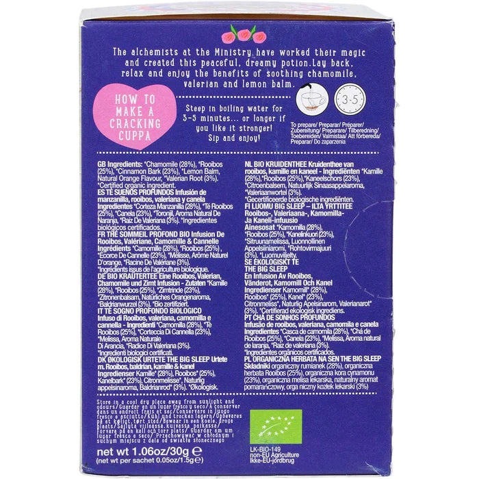 Ministry Of Tea Organic The Big Sleep - Tea Bags 20pk
