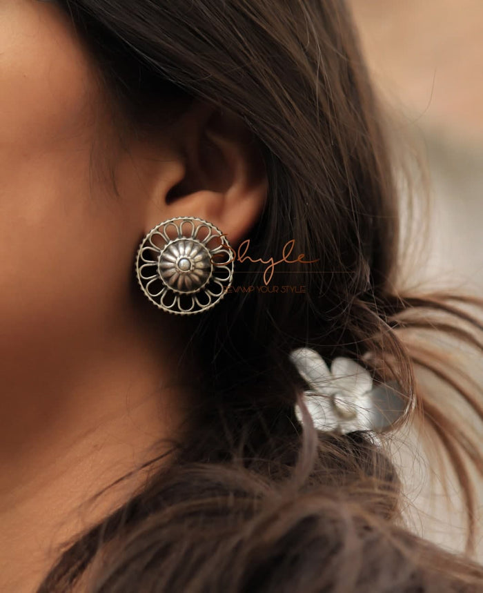 Mizoya Carved Embossed Earrings primary