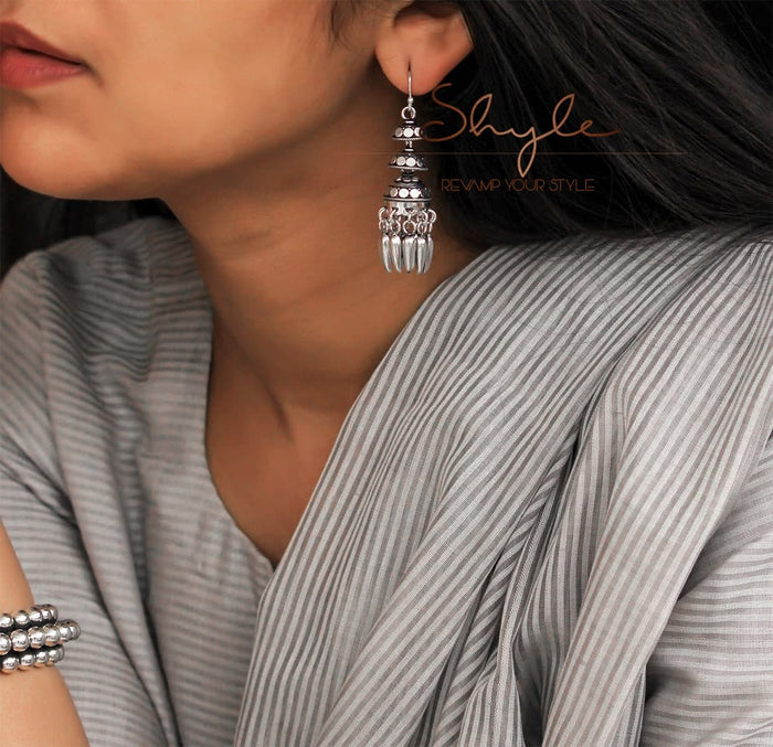Moh Fine Triple Layered Jhumki