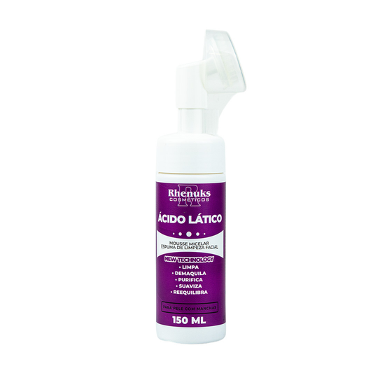 Mousse Micelar Espuma de Limpeza Facial AntiManchas 150ml Rhenuks Cosméticos