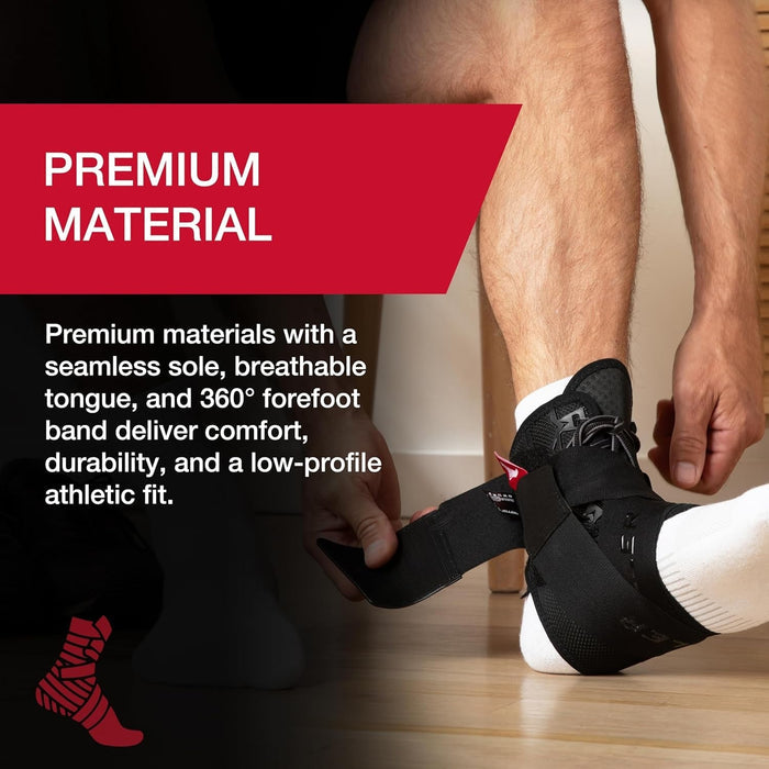 Mueller Lace-Up Ankle Support with Straps, One Size Fits Most - 42037-Single - LL Medico