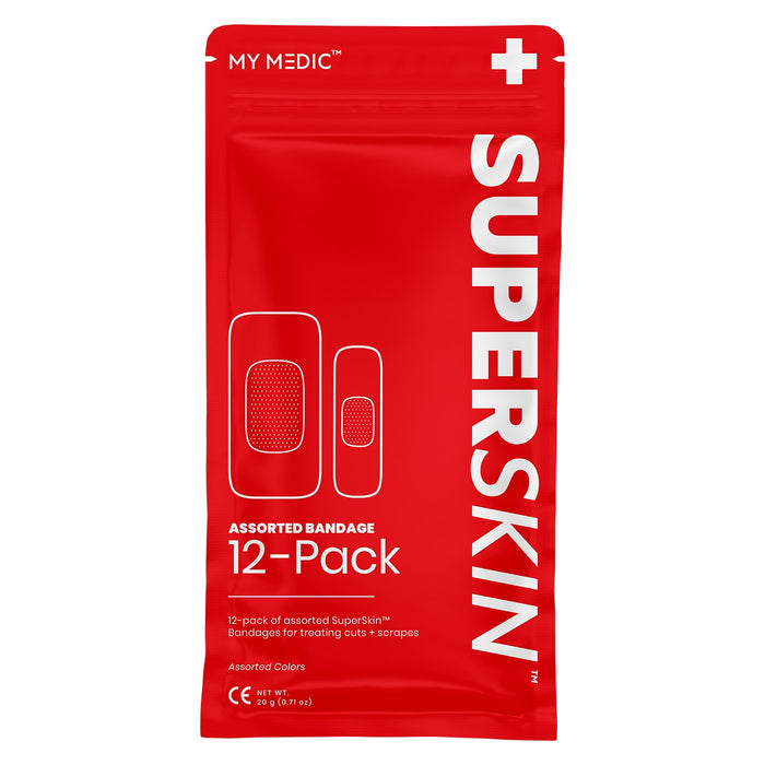 My Medic Med Pack SuperSkin First Aid Kit, Plastic Pouch - MM-SPL-BNDG-PK-AB-AC-12PK - LL Medico