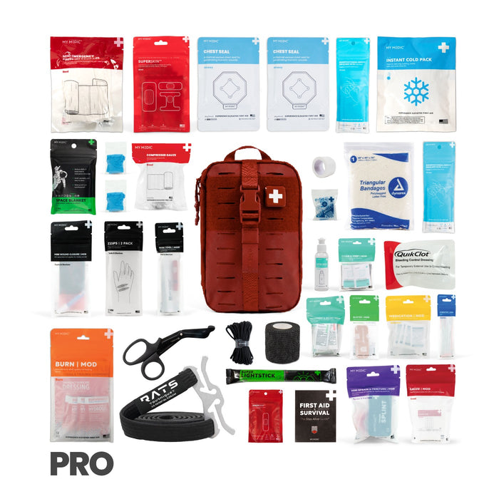My Medic MYFAK Pro First Aid Kit, Gray Nylon Bag - MM-KIT-U-MED-GRY-PRO-V2 - LL Medico
