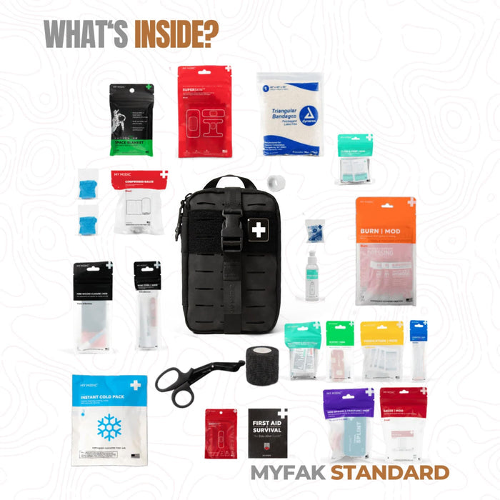 My Medic MYFAK First Aid Kit, Standard, Black