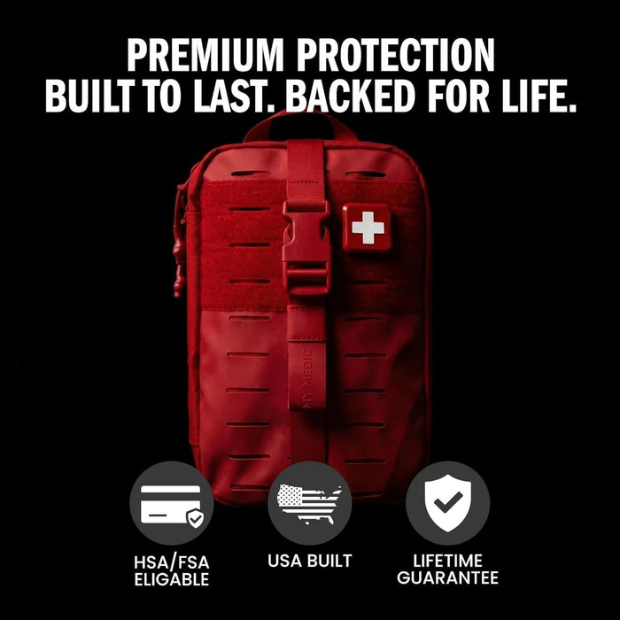 My Medic MYFAK First Aid Kit, Medical Supplies for Survival, Red