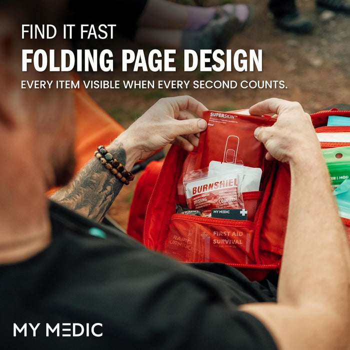 My Medic MYFAK First Aid Kit, Medical Supplies for Survival, Red