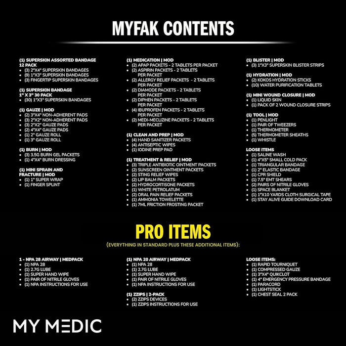 My Medic MYFAK First Aid Kit, Medical Supplies for Survival, Red