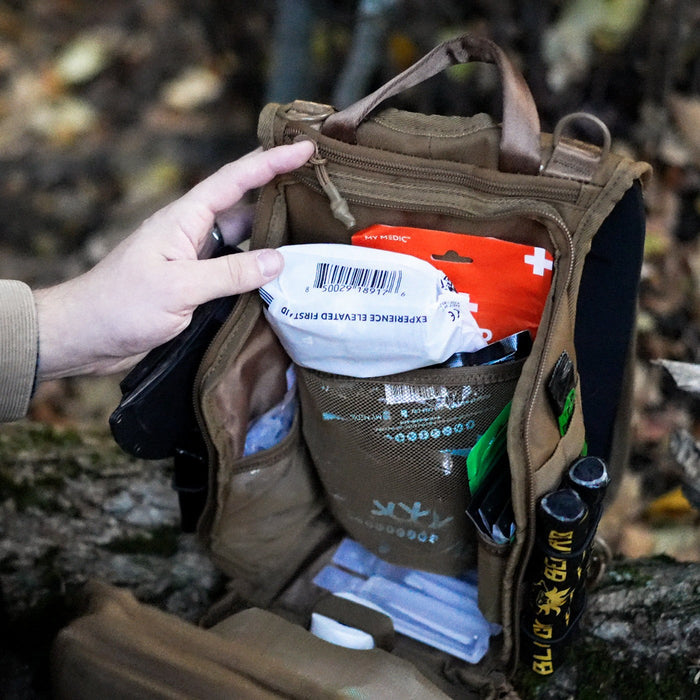 My Medic Recon Standard First Aid Kit Backpack with Emergency Medical Supplies, Black - MM-KIT-RCN-STN-BLK - LL Medico