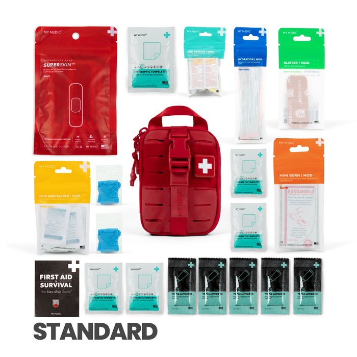 My Medic Sidekick First Aid Kit, Red - MM-KIT-U-SDE-KCK-RED - LL Medico