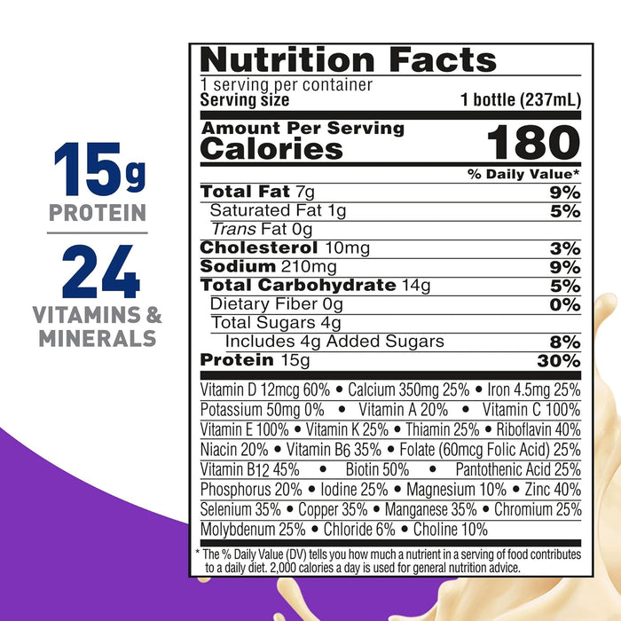 Nestle Boost Women Balanced Nutritional Drink, Very Vanilla, 8 oz bottle, CS/24 - 00041679473733 - LL Medico
