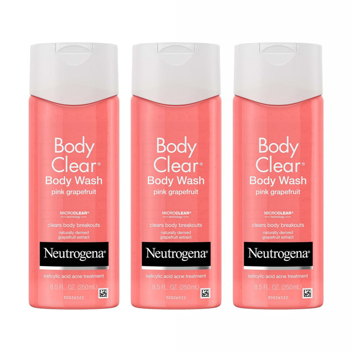 Neutrogena Body Clear Body Wash, Pink Grapefruit, 8.5 fl oz