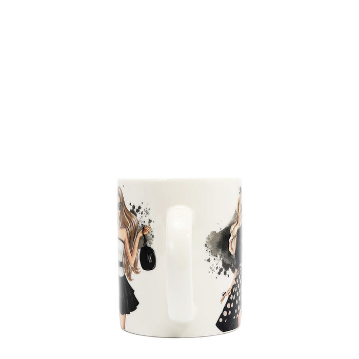 NIKKY CERAMIC MUG WITH BUNNY KEYCHAIN